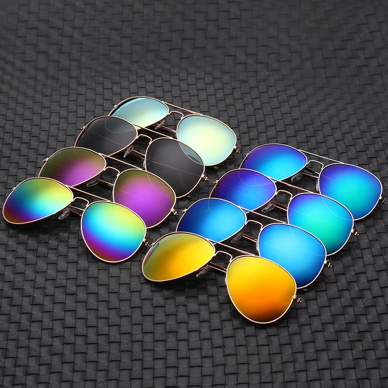 Sunglasses Uv400 - Nieuwe Pilot zonnebril met dubbele brug,
