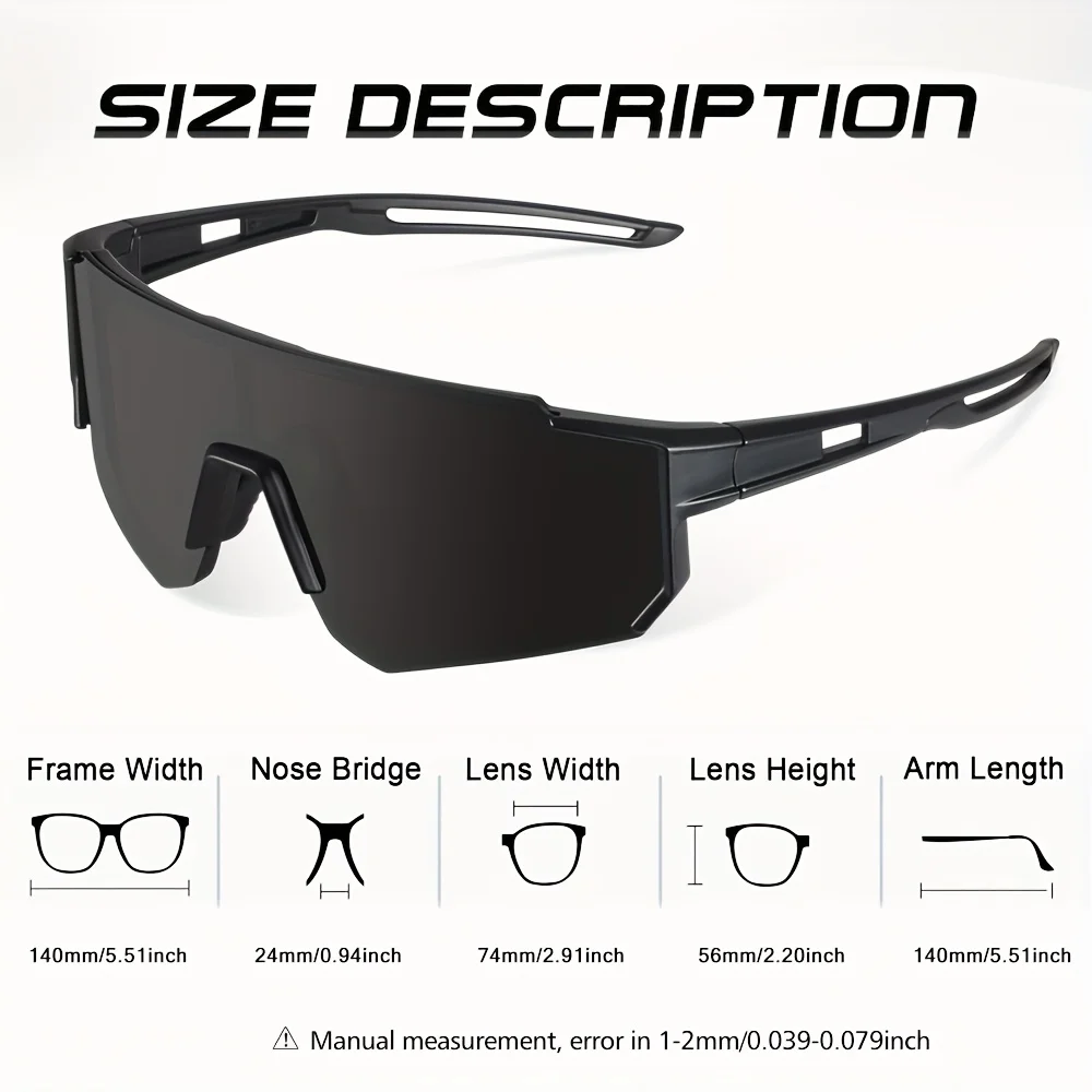 1/3PCS Oversize Outdoor Fietsb - Sunglasses Uv400 recensie en prijs
