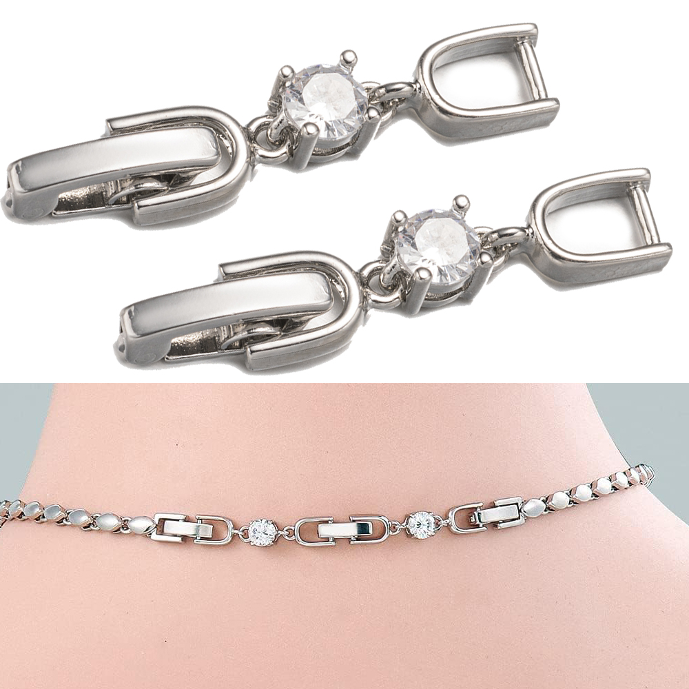 5 stuks wit vergulde kristalle - Gold Plated Jewelry recensie en prijs