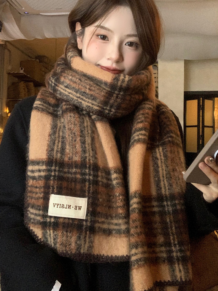 Bruine geruite sjaal, unisex,  - Cashmere Scarf recensie en prijs