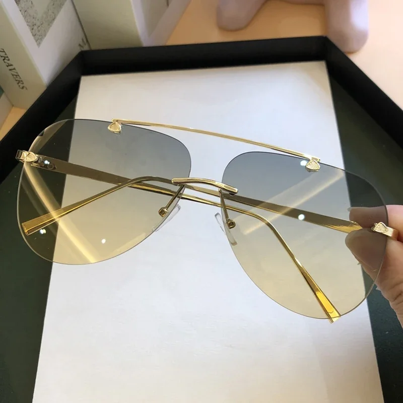Vintage randloze pilotenbril v - Designer Sunglasses recensie en prijs